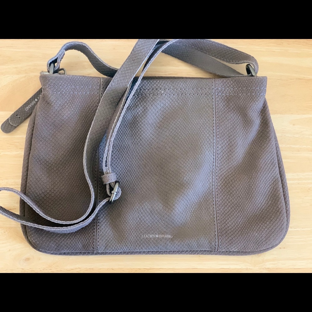 NEW! Lucky Brand Suede Crossbody